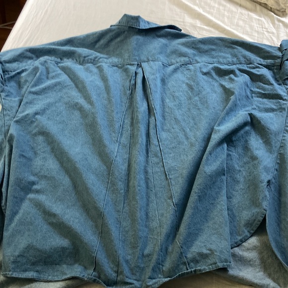 Athena Newton Denim Smock Top - Picture 14 of 17